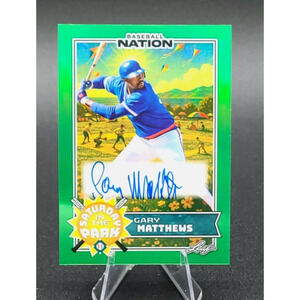 2025 Gary Matthews 1/5 Saturday in the Park Auto RARE Chicago Cubs ROY "Sarge"